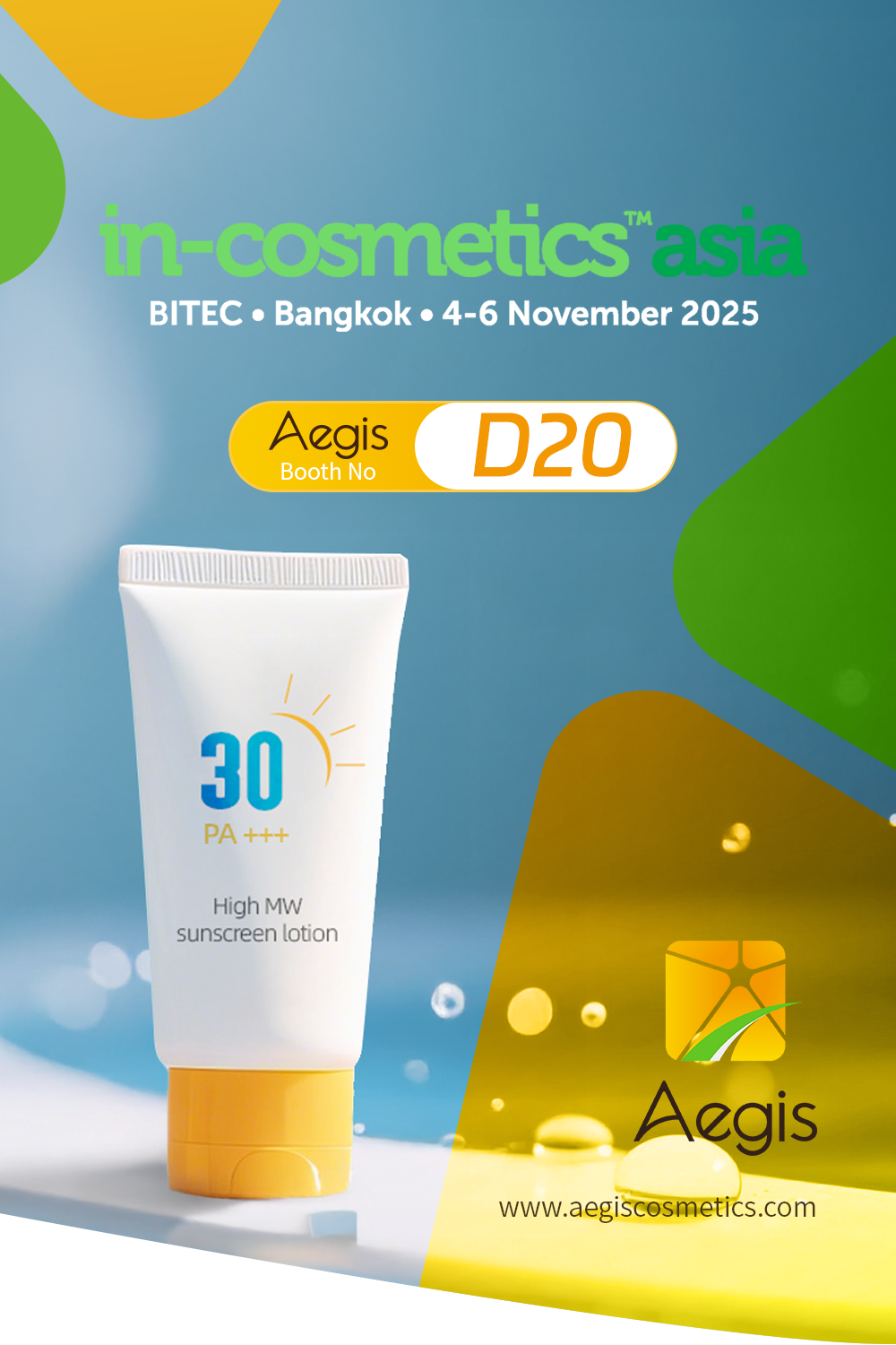 in-cosmetics Asia 2025 Discover Next-Generation UV Protection with Aegis in Bangkok!