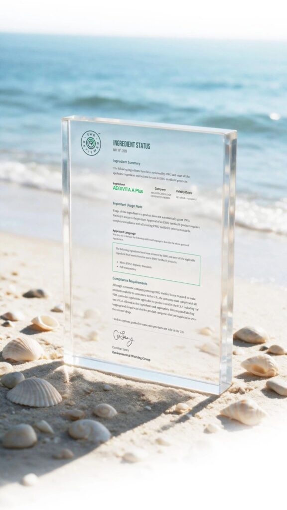 AEGIVITA® A Plus Recognized by EWG: Aegis Advances Product Safety with Higher Standards
